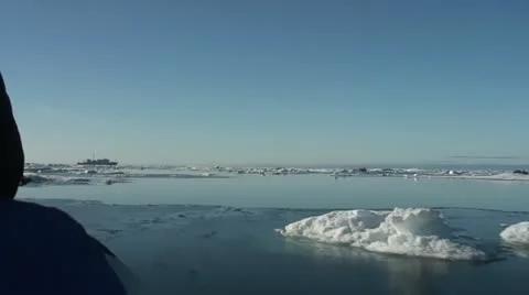 Driving through High Arctic Stock Footage 12247680