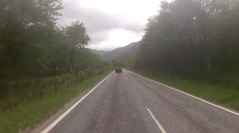 Driving through highlands timelapse Stock Footage 33350190