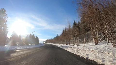 Driving Through Hills Stock Footage 123624584