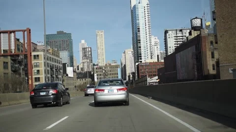 Driving through I90 7&amp; I94 Video stock 147764067