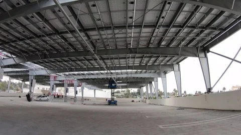Driving Through The Job SIte Stock Footage 123947392