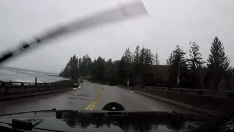 Driving through Jordan River Stock Footage 174483397