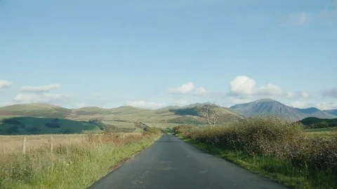 Driving through the Lake District Stock Footage 82662542