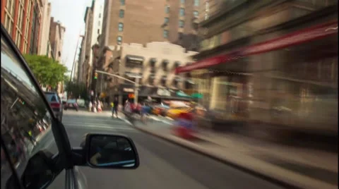 Driving Through Manhattan Hyperlapse Stock Footage 59946536