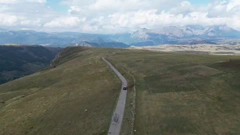 Driving Through Meadows and Mountains in Northern Montenegro: Stunning Landscape Stock Footage 321606878