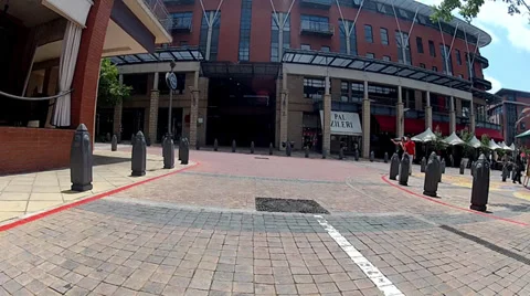 Driving through Melrose Arch Stock Footage 31741183