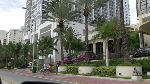 Driving through Miami beach Stock-Footage 54919281