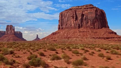 Driving through Monument Valley, Utah, USA. Stock-Footage 75615114