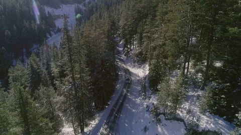 Driving through a mountain road Stock Footage 103274385