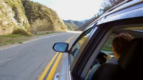 Driving Through Mountains 3 Stock Footage 104170005