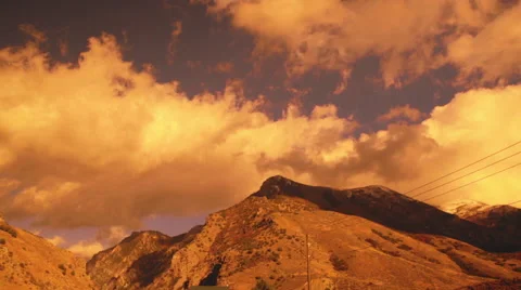 Driving through the mountains in Utah Stock Footage 68502878