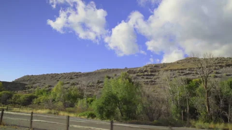 Driving Through the mountains in Utah Stock Footage 68503346