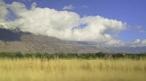 Driving Through the mountains in Utah Stock Footage 68503416