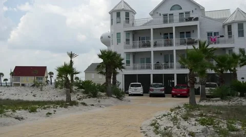 Driving through navarre beach Stock Footage 54920491