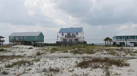 Driving through navarre beach Stock Footage 54920579