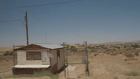 Driving Through Nevada Desert Landscape Vídeo Stock 257793341