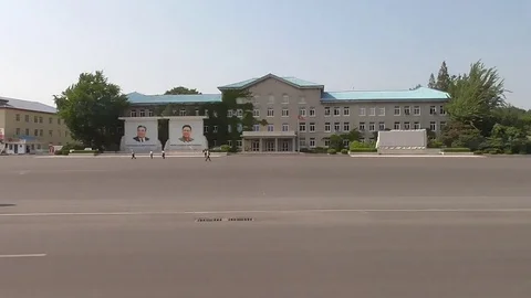 Driving through North Korea Stock-Footage 78448180