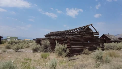 Driving through an old forgotten town Stock Footage 168151831