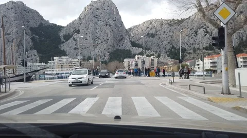 Driving through Omis Video stock 102667054