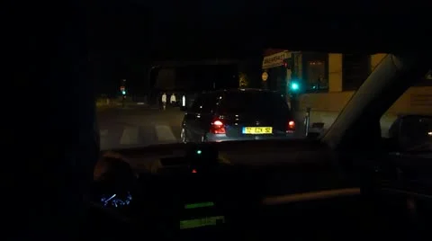 Driving Through Paris at Night Stock Footage 11883164