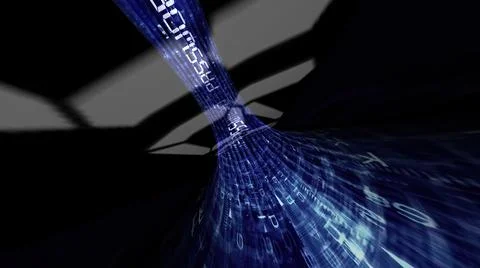 Driving through the password data tunnel Stock-Illustration