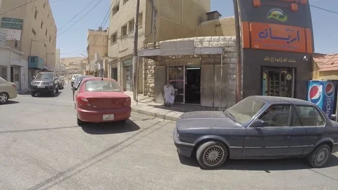 Driving through Petra Village. Jordan. GOPR1936-01 Video stock 102498853