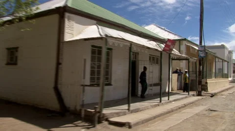 Driving through Philippolis Stock Footage 59912424