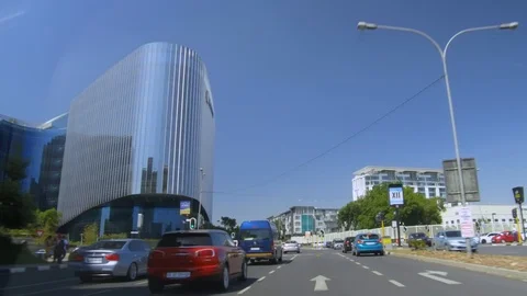 Driving through Sandton City Stock Footage 101983101