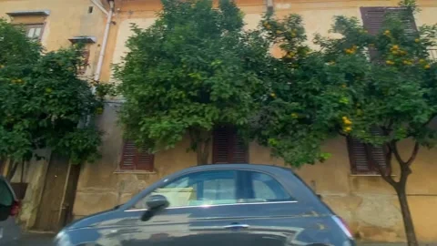 Driving Through Sicily Stockbeeldmateriaal 166876501