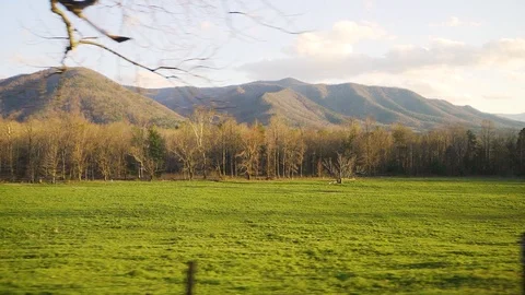 Driving Through the Smokey Mountains Stock Footage 124325295