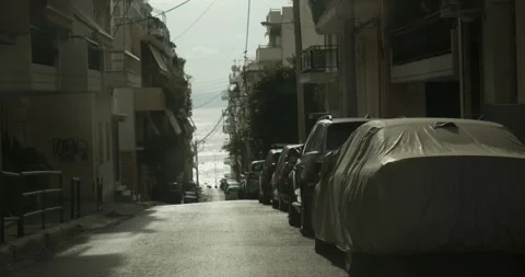 Driving Through Streets In Athens Greece POV - October 13, 2019 Stock Footage 337804013