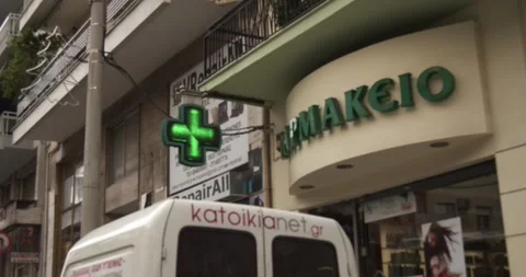 Driving Through Streets In Athens Greece POV - October 13, 2019 Stock Footage 337804588