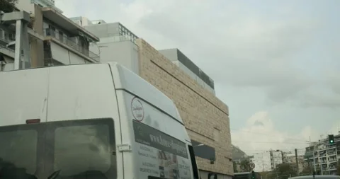 Driving Through Streets In Athens Greece POV - October 13, 2019 Stock Footage 337804595