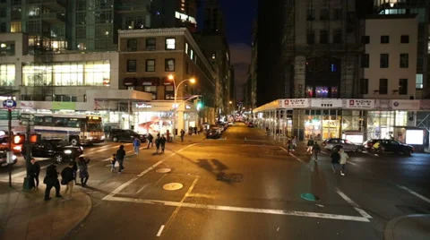 Driving through the Streets of New York City Stock Footage 38871327