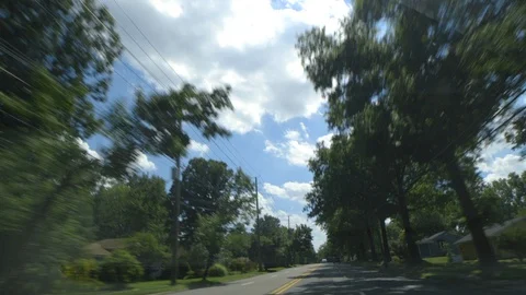 Driving Through a Suburb Stock-Footage 112275156