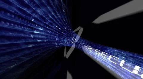 Driving through the syber security tunnel Stock-Illustration