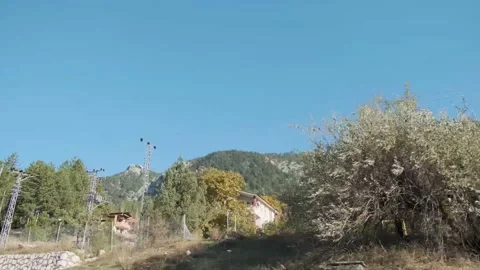 Driving through the Taurus mountain range with views on its forests Stock Footage 146029548