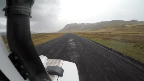 Driving Through Þórsmörk Stock Footage 91111297