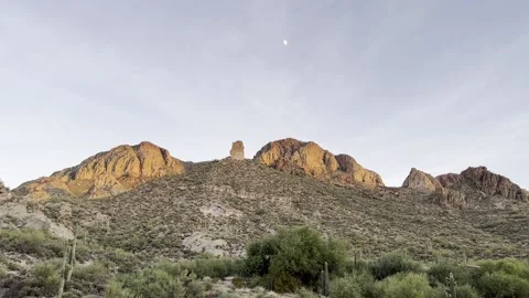 Driving Through Tortilla Flat Apache Trail Arizona Stock Footage 203806006
