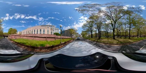 Driving through a tunnel 360vr equirectangular driving plates pov Stock Footage 107394895