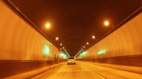 Driving Through Tunnel 스톡 동영상 49665853