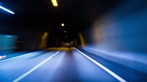 Driving through tunnel Video stock 52669102