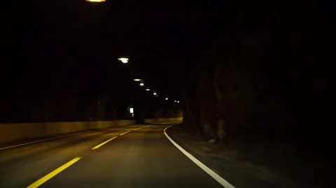 Driving through tunnel 스톡 동영상 53050045