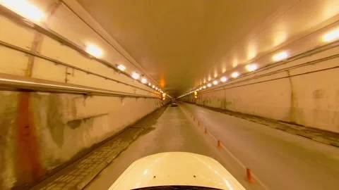 Driving Through the Tunnel Video stock 234492362