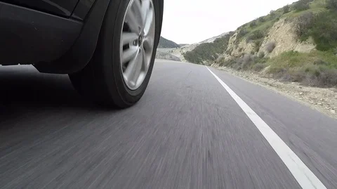 Driving through Tunnel low Angle Stock Footage 106832443