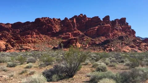 Driving through Valley of Fire State Park 動画素材 252149312