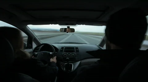 Driving through weather timelapse Stock Footage 632540