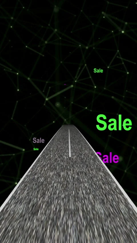 Driving through the world of sales on web vertical video Video stock 260356511