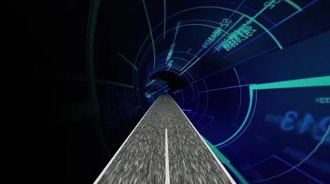 Driving through the world of Technology Science And Engineering Stock Illustration