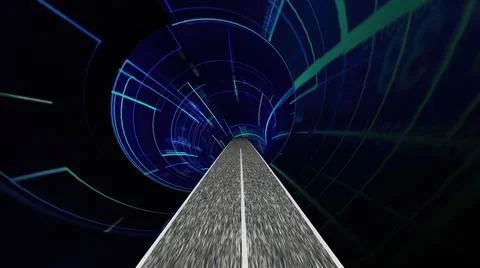 Driving through the world of Technology Science And Engineering Stock Illustration